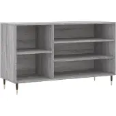 vidaXL Schoenenkast 102x36x60 cm bewerkt hout sonoma grijs