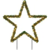 vidaXL Kerstverlichting met ster 115 LED's 85 cm