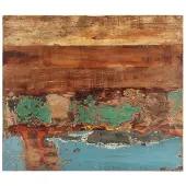 vidaXL Tafelblad rechthoekig 25-27 mm 60x60 cm massief gerecycled hout