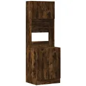 vidaXL Keukenkast 60x50x180 cm bewerkt hout gerookt eikenkleurig