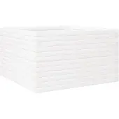 vidaXL Plantenbak 80x80x46 cm massief grenenhout wit