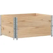 vidaXL Plantenbak 80x60 cm massief grenenhout