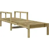 vidaXL Ligstoel 199,5x62x55 cm geïmpregneerd grenenhout