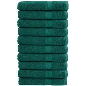 vidaXL Saunadoeken SOLUND 10 st 600 g/m² 80x200 cm groen