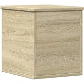 vidaXL Opbergbox 30x35x35 cm bewerkt hout sonoma eikenkleurig