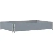 vidaXL Plantenbak 120x80 cm massief grenenhout grijs