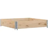 vidaXL Plantenbak 100x100 cm massief grenenhout