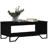 vidaXL Salontafel, zwart, 100x51x40 cm, houtvezel