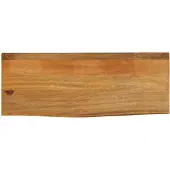 vidaXL Tafelblad met natuurlijke rand 80x20x2,5 cm massief mangohout