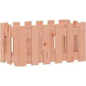 vidaXL Plantenbak met hekontwerp 60x30x30 cm massief dougashout