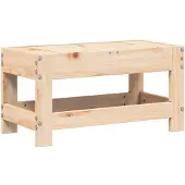 vidaXL Tuinvoetenbank 62x30x32 cm massief grenenhout