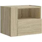 vidaXL Nachtkastje wandgemonteerd 45x30x35 cm sonoma eikenkleurig