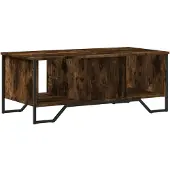 vidaXL Salontafel, gerookt eikenfineer, 100x51x40 cm, houtvezelplaat