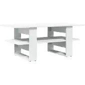 vidaXL Salontafel, wit, 102x55x42 cm, houtvezel