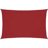 vidaXL Zonnescherm rechthoekig 2,5x5 m oxford stof rood