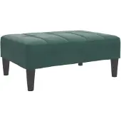 vidaXL Voetenbank 77x55x31 cm fluweel donkergroen