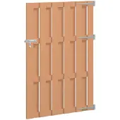 vidaXL Tuinpoort 100 x 150 cm WPC en Aluminium Bruin