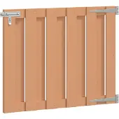 vidaXL Tuinpoort 100 x 80 cm WPC en Aluminium Bruin