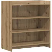 vidaXL Dressoir Artisanaal eiken 75 x 36 x 80 cm Bewerkt hout