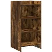 vidaXL Dressoir Gerookt eiken 40 x 36 x 80 cm Bewerkt hout