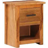 vidaXL Nachtkastje 40x30x50 cm massief hout