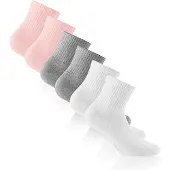 Rohner Sokken grijs / rosa / wit