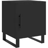 vidaXL Nachtkastjes 2 st 40x40x50 cm bewerkt hout zwart