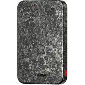Sharge CarbonMag Powerbank Ultra Thin 5000 mAh - MagSafe Compatible - Slim Draadloos Opladen - Manetisch - Koolstofvezel - 20W - 8.8mm