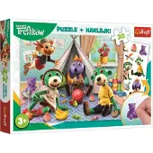 Trefl puzzel "Family Treflik" 30 stukjes + stickers