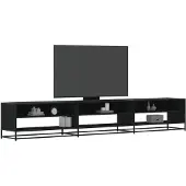 vidaXL Tv-meubel 270x40x46 cm bewerkt hout zwart