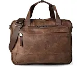Camel active Traces Koffer Leer 39 cm Laptop compartiment bruin
