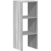 vidaXL Boekenkast stapelbaar 30x30x80 cm bewerkt hout grijs sonoma