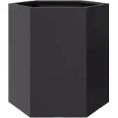 vidaXL Plantenbak zeshoek 46x40x45 cm staal zwart