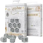 Q-workshop Slytherin Modern Dice Set (White)