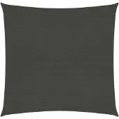 vidaXL Zonnezeil 160 g/m² 7x7 m HDPE antracietkleurig