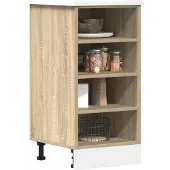 vidaXL Onderkast Riga, Sonoma-eikenhout, 40x44,5x81,5 cm, houtvezel