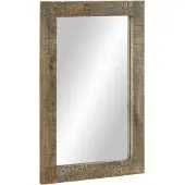 vidaXL Badkamerspiegel 50x2,5x70 cm massief mangohout