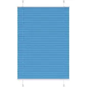 vidaXL Plissé rolgordijn 100x100 cm stofbreedte 99,4cm polyester blauw