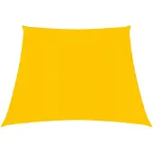 vidaXL Zonnezeil 160 g/m² 3/4x3 m HDPE geel