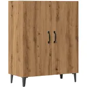 vidaXL Dressoir 70x34x90 cm bewerkt hout artisanaal eikenkleur