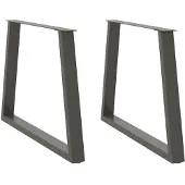 vidaXL Eettafelpoten 2 st V-vormig 90x(72-73,3) cm staal antraciet