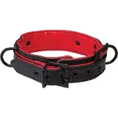 KINK Halsband Zwart Rood