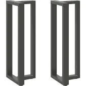 vidaXL Bartafelpoten 2 st T-vormig 50x35x(110-111) cm staal antraciet