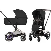 Cybex Kinderwagen e-Priam 5 Comfort Rosegold/Sepia Black incl. Foldable Carrycot