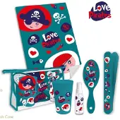 Kids Licensing toiletset Love Pirates junior blauw 6 delig