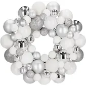 Springos Kerstkrans | Kerst Decoratie | 34 cm | Zilver
