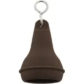 Combicraft Hotel sleutelhanger Mayfair met open onderkant 41x70mm bruin - 10 stuks