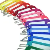 Combicraft Sleutellabels Transparant Groen - 100 stuks