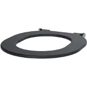 Delabie toiletbril S21/700, zwart, polyethyleen, zonder deksel