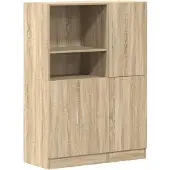 vidaXL 2-delige Keukenkastenset bewerkt hout sonoma eikenkleurig